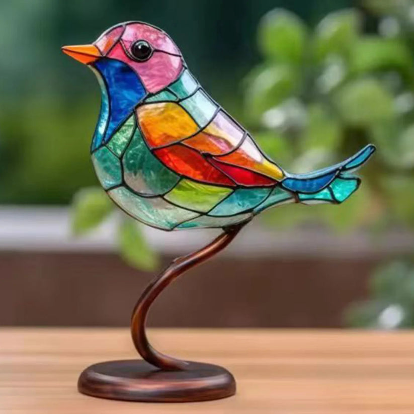 Acryl Vogels op Tak Beeld